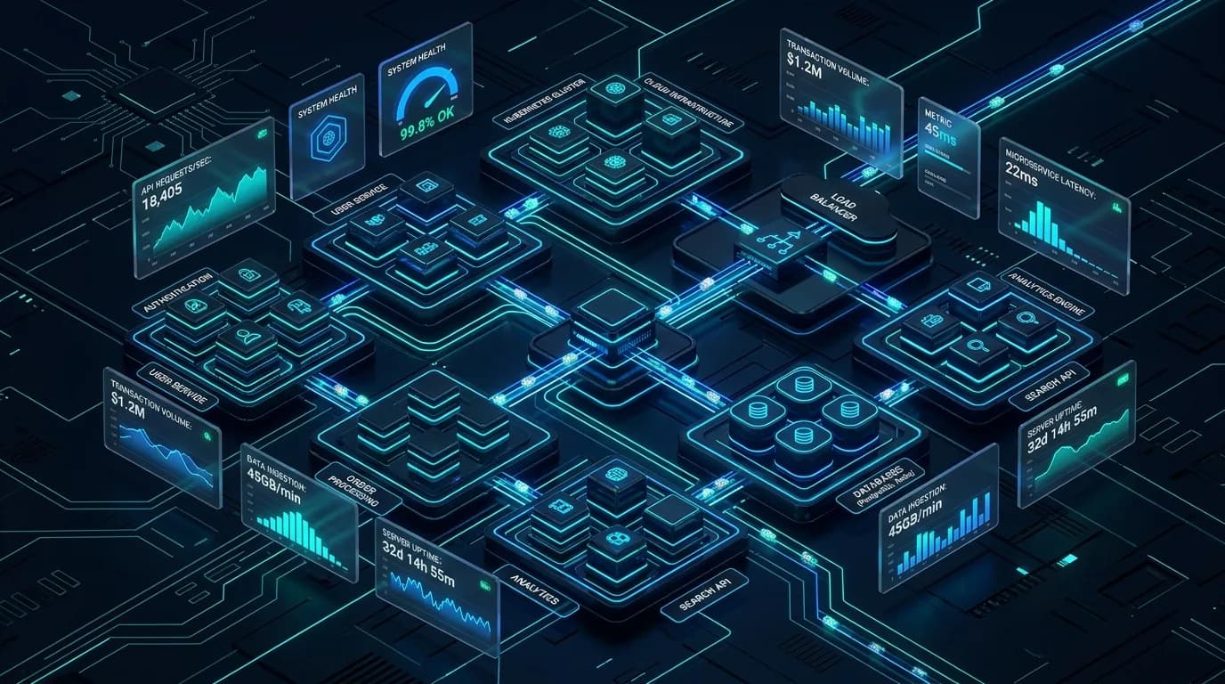 Easivo Technologies System Architecture Background Dark